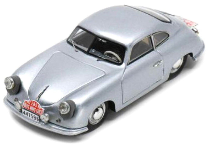Porsche 356 #285 VAN DE KAART/SWATERS RALLY MONTE CARLO 1952 sølv 1:43