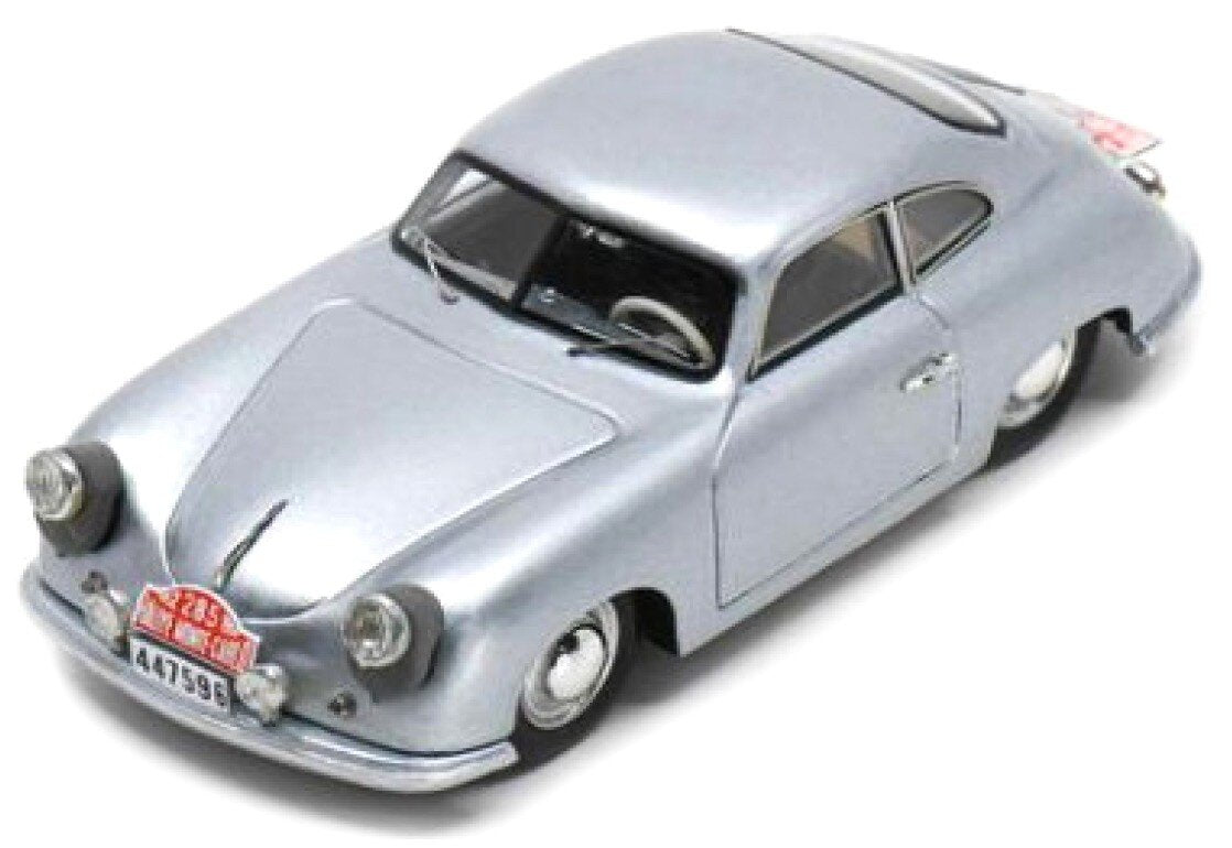 Porsche 356 #285 VAN DE KAART/SWATERS RALLY MONTE CARLO 1952 sølv 1:43