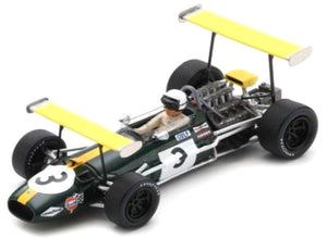 Brabham BT26A #3 JACK BRABHAM SPANISH GP 1969 mørk grøn/gul 1:43