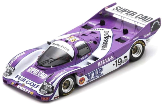 Porsche 962 C #19 COHEN-OLIVAR/LEE-DAVEY/IKETANI 26th 24H LE MANS 1990 lilla/hvid 1:43