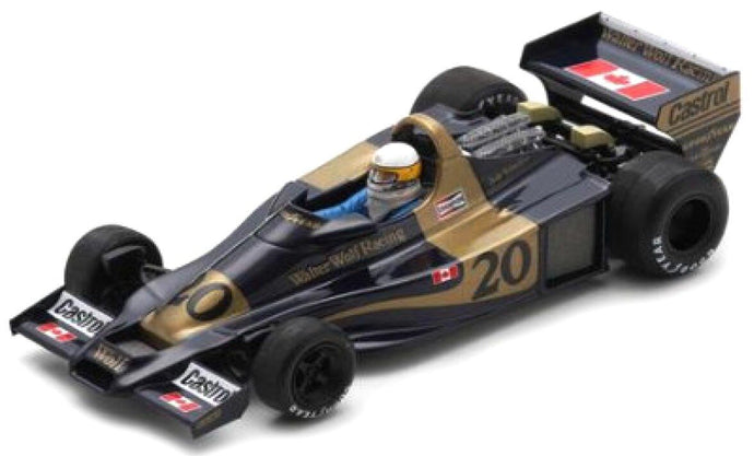 WOLF WR1 #20 JODY SCHECKTER WINNER MONACO GP 1977 sort/guld 1:43