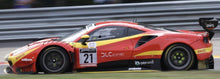 Indlæs billede til gallerivisning FERRARI 488 GT3 EVO 3.9L TURBO V8 TEAM AF CORSE N 21 24h SPA 2022 ALESSANDRO BALZAN - HUGO DELACOUR - DAVID PEREL CEDRIC SBIRRAZZUOLI RED YELLOW BLACK 1:43
