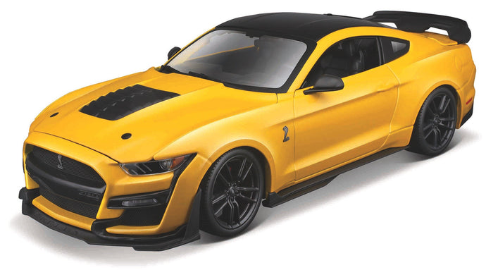 FORD USA MUSTANG SHELBY GT500 COUPE 2020 YELLOW BLACK 1:18