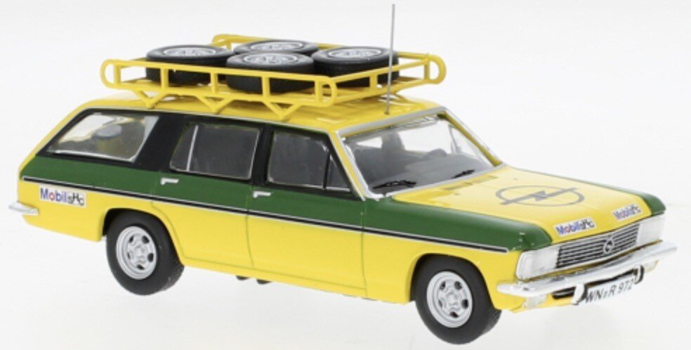 Opel ADMIRAL B CARAVAN - TEAM IRMSCHER gul/grøn 1:43