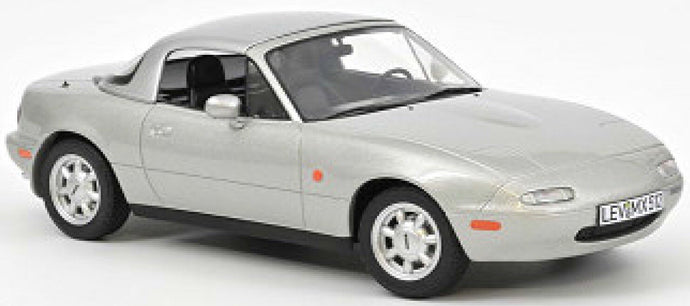 MAZDA MX-5 SPIDER 1989 SILVER 1:18