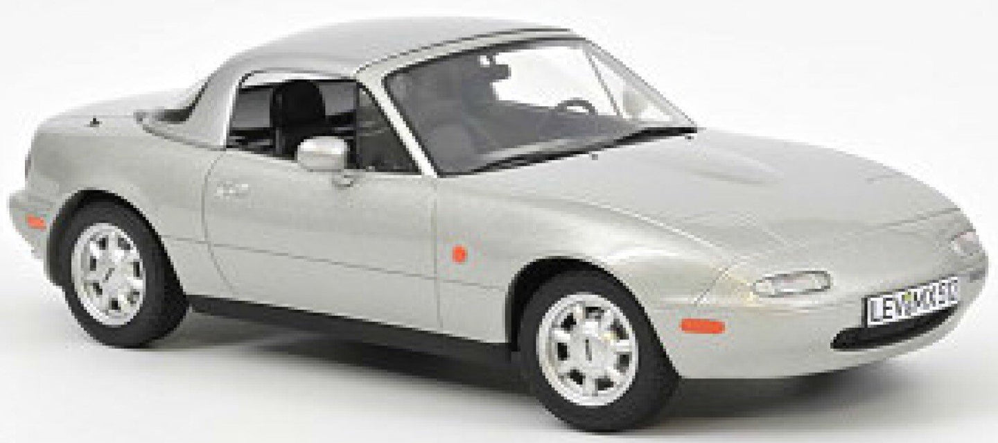 MAZDA MX-5 SPIDER 1989 SILVER 1:18