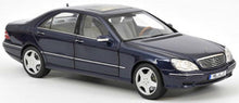 Indlæs billede til gallerivisning Mercedes Benz S55 AMG 2000 mørk blå metallic 1:18