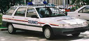 RENAULT R21 NEVADA SW STATION WAGON DOUANES 1993 WHITE 1:43