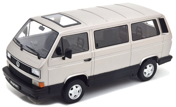 VOLKSWAGEN T3 MINIBUS MULTIVAN MAGNUM 1987 SILVER 1:18