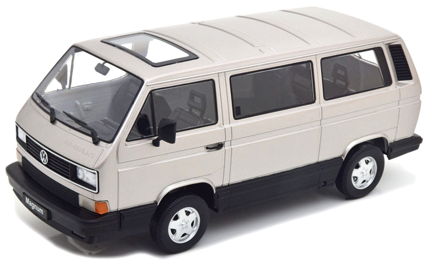 VOLKSWAGEN T3 MINIBUS MULTIVAN MAGNUM 1987 SILVER 1:18
