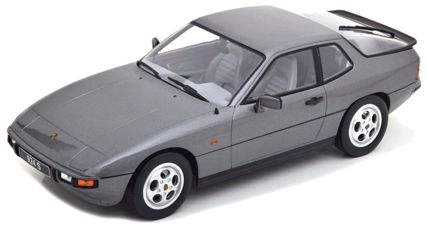 Porsche 924 S 1986 grå metallic 1:18