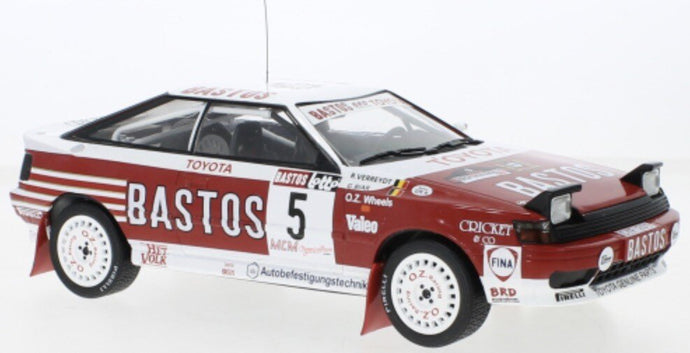 Toyota CELICA GT-FOUR ST 165 #5 VERREYDT/BIAR HASPENGAUW RALLY 1990 rød/hvid 1:18