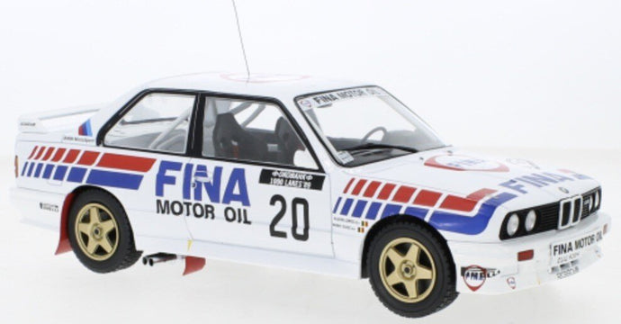 BMW 3-SERIES M3 (E30) TEAM BMW FINA N 20 RALLY 1000 LAKES 1989 M.DUEZ - A.LOPES WHITE RED BLUE 1:18