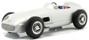 Mercedes Benz W196 PLAIN BODY EDITION FORMULA 1 1954/1955 sølv 1:18