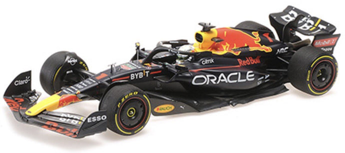 RED BULL F1 RB18 TEAM ORACLE RED BULL RACING N 1 WINNER FRENCH GP WORLD CHAMPION 2022 MAX VERSTAPPEN MATT BLUE YELLOW RED 1:18
