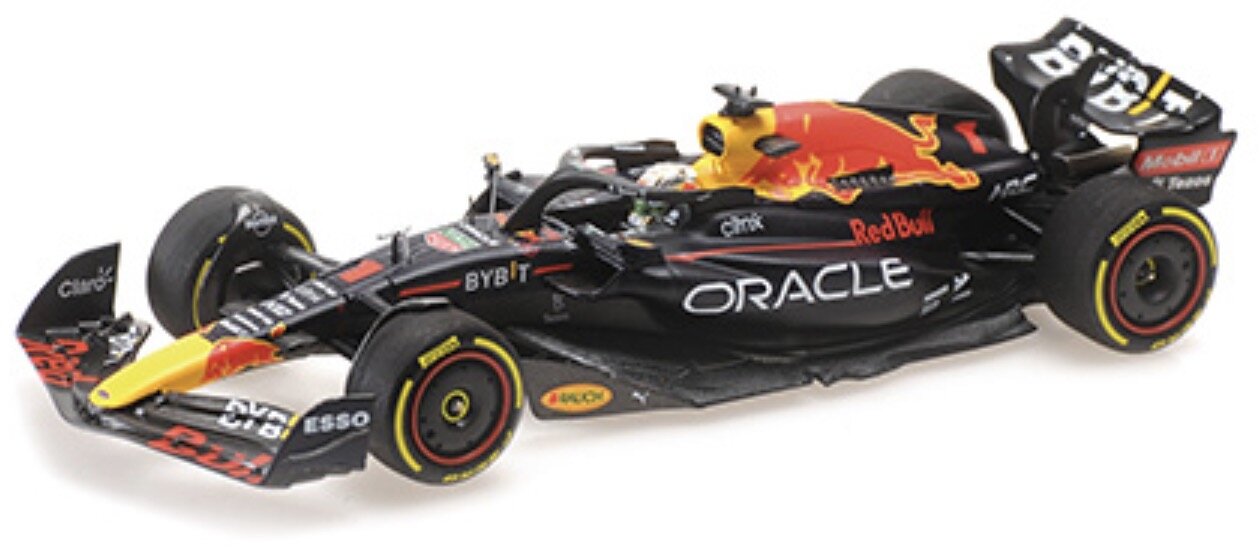 RED BULL F1 RB18 TEAM ORACLE RED BULL RACING N 1 WORLD CHAMPION WINNER FRENCH GP 2022 MAX VERSTAPPEN MATT BLUE YELLOW RED 1:43