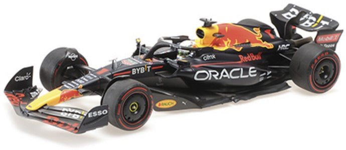 RED BULL F1 RB18 TEAM ORACLE RED BULL RACING N 1 WORLD CHAMPION WINNER HUNGARIAN GP 2022 MAX VERSTAPPEN MATT BLUE YELLOW RED 1:18