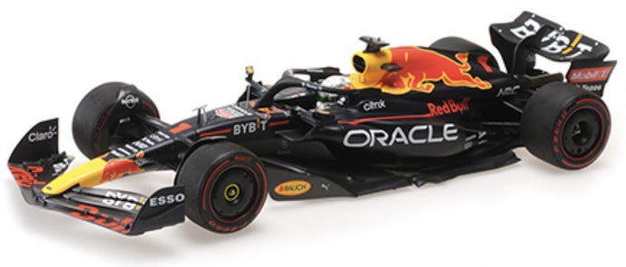 RED BULL F1 RB18 TEAM ORACLE RED BULL RACING N 1 WORLD CHAMPION WINNER BELGIUM GP 2022 MAX VERSTAPPEN MATT BLUE YELLOW RED 1:18