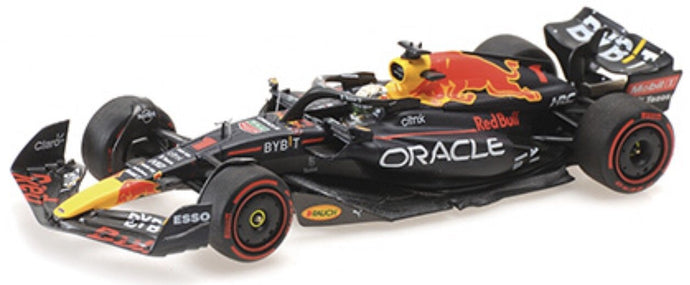 RED BULL F1 RB18 TEAM ORACLE RED BULL RACING N 1 WORLD CHAMPION WINNER BELGIUM GP 2022 MAX VERSTAPPEN MATT BLUE YELLOW RED 1:43