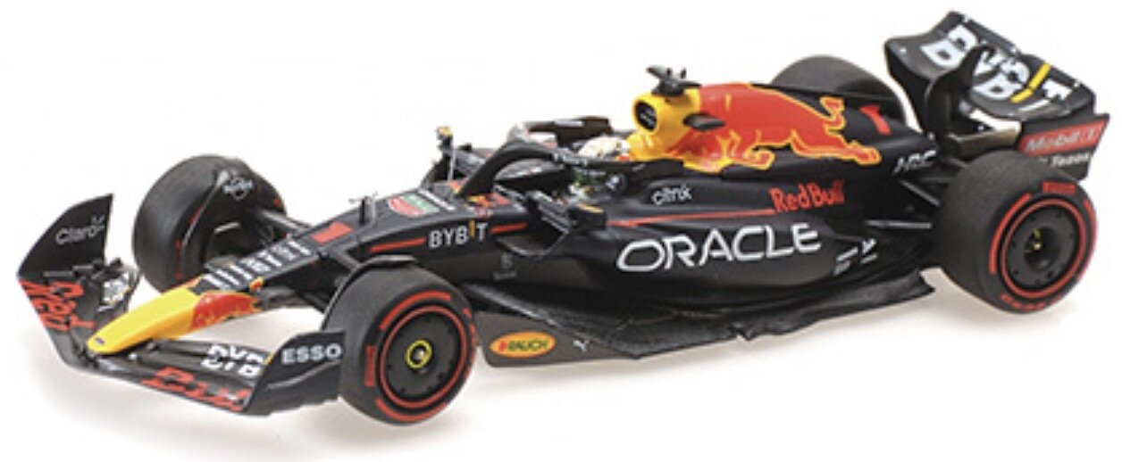 RED BULL F1 RB18 TEAM ORACLE RED BULL RACING N 1 WORLD CHAMPION WINNER BELGIUM GP 2022 MAX VERSTAPPEN MATT BLUE YELLOW RED 1:43