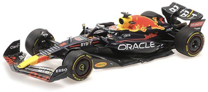 RED BULL F1 RB18 TEAM ORACLE RED BULL RACING N 1 WORLD CHAMPION WINNER DUTCH GP 2022 MAX VERSTAPPEN MATT BLUE YELLOW RED 1:18