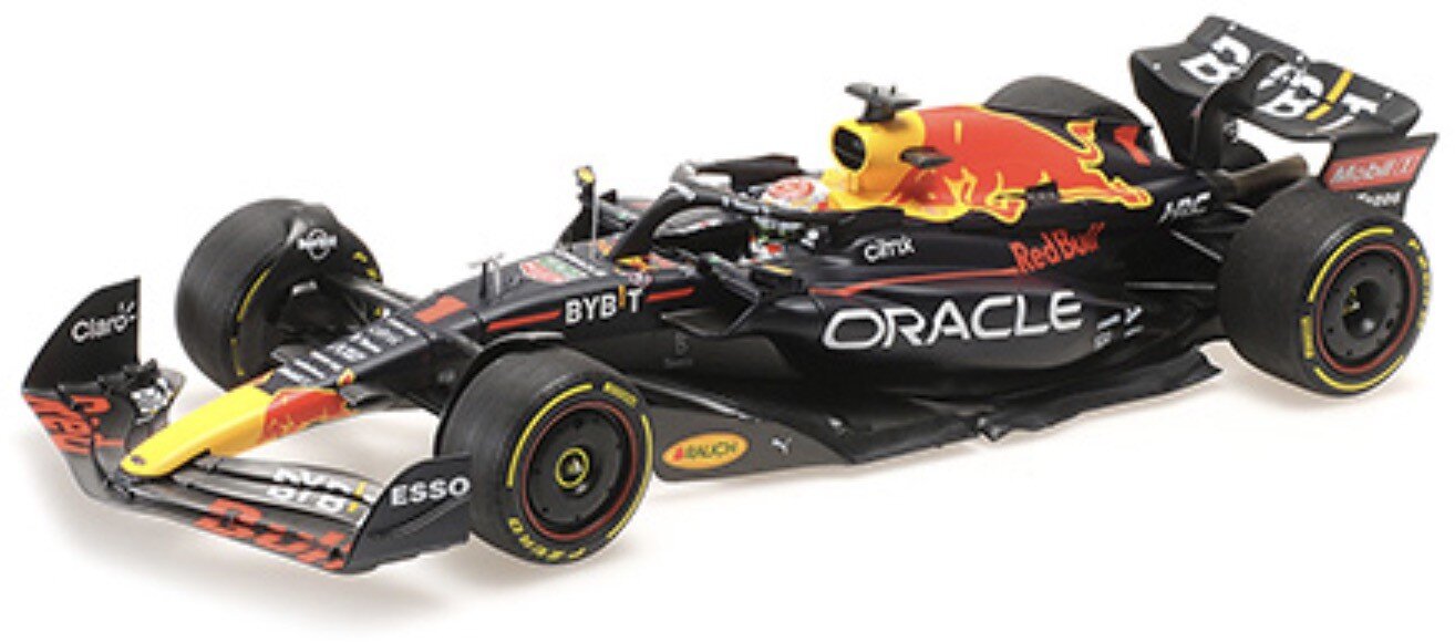 RED BULL F1 RB18 TEAM ORACLE RED BULL RACING N 1 WORLD CHAMPION WINNER DUTCH GP 2022 MAX VERSTAPPEN MATT BLUE YELLOW RED 1:18