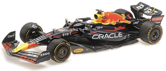 RED BULL F1 RB18 TEAM ORACLE RED BULL RACING N 1 WINNER ITALY GP WORLD CHAMPION 2022 MAX VERSTAPPEN MATT BLUE YELLOW RED 1:18