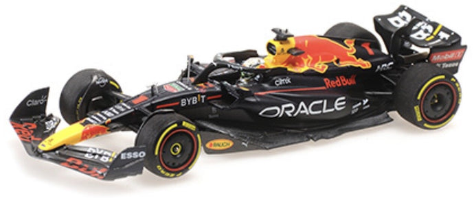 RED BULL F1 RB18 TEAM ORACLE RED BULL RACING N 1 WINNER ITALY GP WORLD CHAMPION 2022 MAX VERSTAPPEN MATT BLUE YELLOW RED 1:43