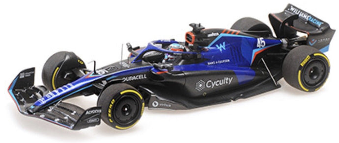 WILLIAMS RACING FW44 #45 NYCK DE VRIES ITALIAN GP 2022 4012138766693 blå/sort 1:43