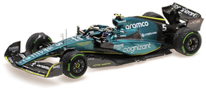 ASTON MARTIN ARAMCO COGNIZANT FORMULA ONE TEAM AMR22 #5 SEBASTIAN VETTEL SINGAPORE GP 2022 grøn/gul/sort 1:43