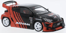 Indlæs billede til gallerivisning Toyota YARIS / PANDEM &#39;ADVAN&#39; sort/rød 1:43