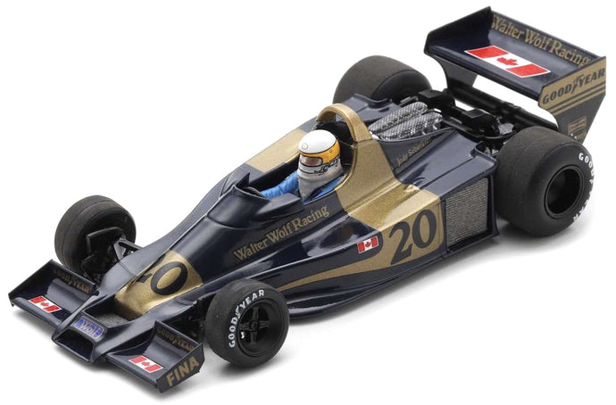 WOLF WR1 #20 JODY SCHECKTER WINNER ARGENTINA GP 1977 sort/guld 1:43