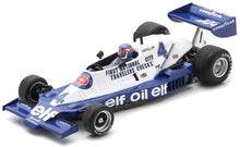 Indlæs billede til gallerivisning Tyrrel 008 #4 PATRICK DEPAILLER 2nd AUSTRIAN GP 1978 blå/hvid 1:43