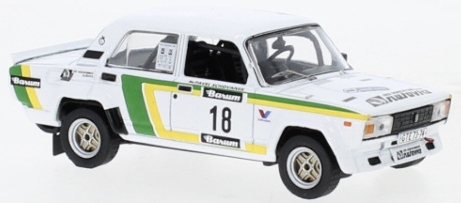 Lada 2105 VFTS #18 BLAHNA/SCHOVANEK TRIBEC RALLY 1988 hvid/grøn/gul 1:43
