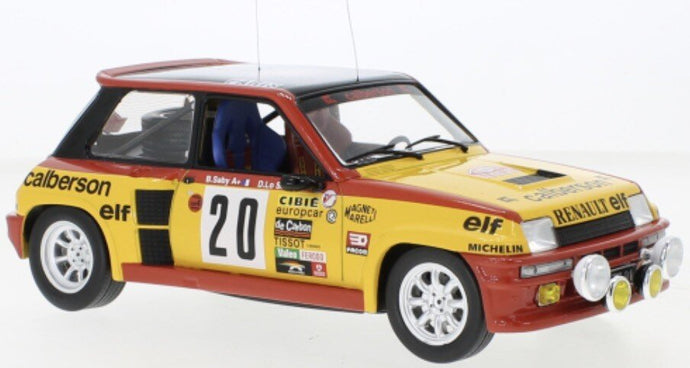Renault R TURBO #20 SABY/LE SAUX RALLY MONTE CARLO 1981 gul/rød/sort 1:18