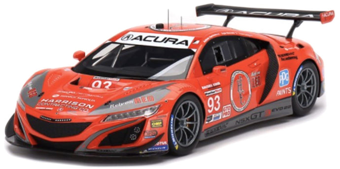 Acura NSX GT3 EVO22 #93 HARRISON-HENRY/MARCELLI/LONG IMSA 12H SEBRING 2022 rød/grå 1:18