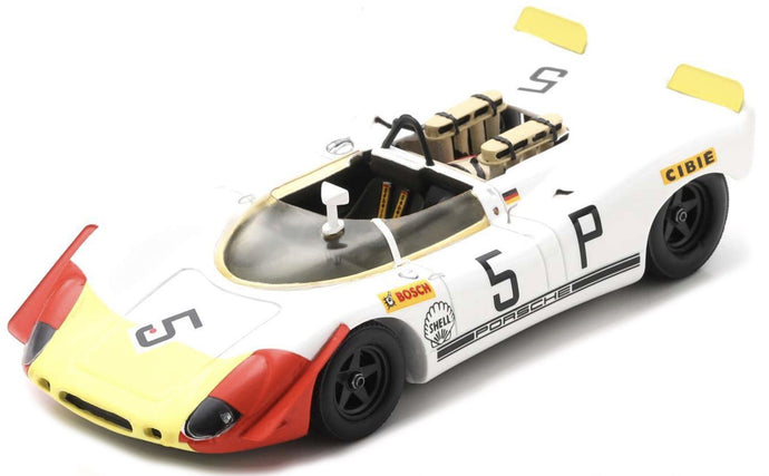 Porsche 908-2 #5 KAUHSEN/VON WENDT 5th 1000KM NURBURGRING 1969 hvid/gul/rød 1:43