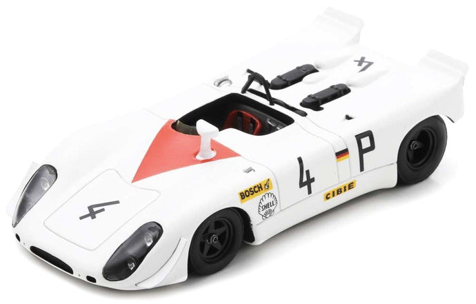 Porsche 908-2 #4 STOMMELEN/HERRMANN 2nd 1000KM NURBURGRING 1969 hvid/rød 1:43