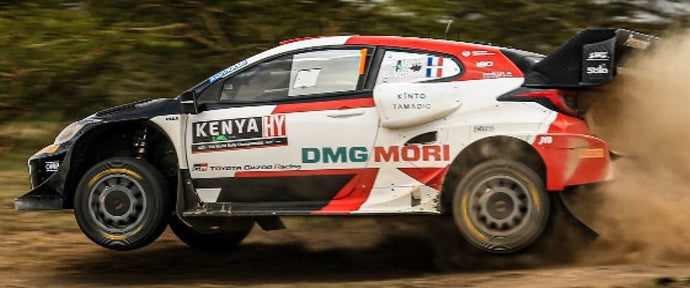 Toyota GR YARIS RALLY1 #1 OGIER/VEILLAS 4th RALLY SAFARI KENYA 2022 hvid/rød/sort 1:43