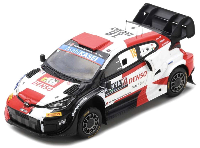 Toyota GR YARIS RALLY1 #18 KATSUTA/JOHNSTON 3rd RALLY SAFARI KENYA 2022 hvid/rød/sort 1:43