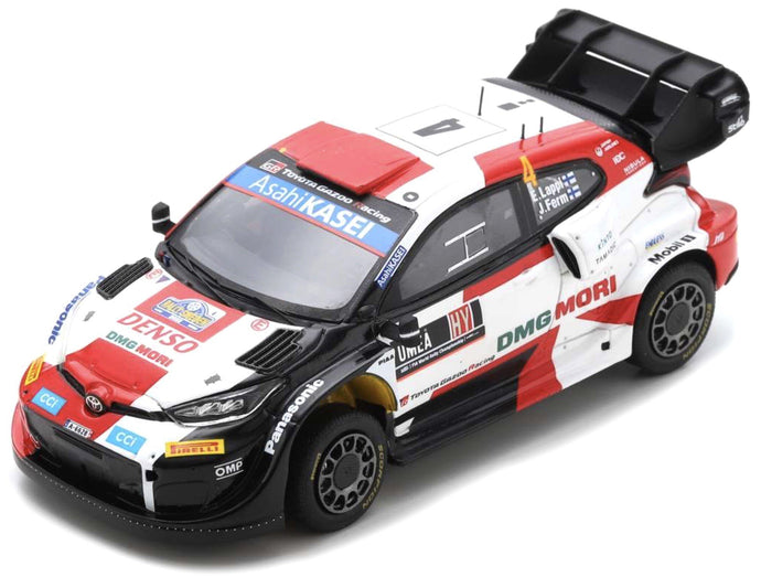 TOYOTA YARIS GR RALLY1 TEAM TOYOTA GAZOO RACING WRT N 4 3rd RALLY SWEDEN 2022 E.LAPPI - J.FERM WHITE BLACK RED 1:43