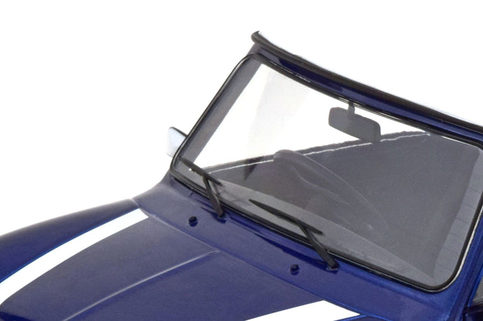 MINI COOPER RHD 1992 BLUE MET WHITE 1:12