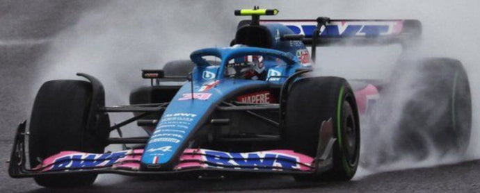 BWT ALPINE F1 TEAM A521 #31 ERTEBAN OCON 4th JAPANESE GP 2022 blå/lyserød/hvid 1:43
