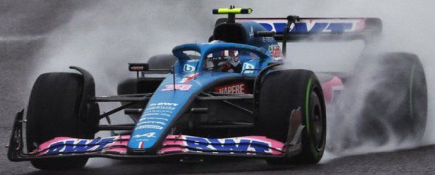BWT ALPINE F1 TEAM A521 #31 ERTEBAN OCON 4th JAPANESE GP 2022 blå/lyserød/hvid 1:43