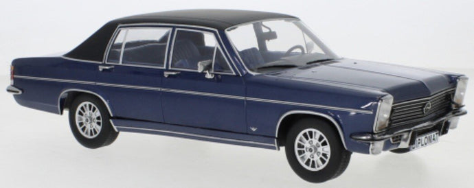 OPEL DIPLOMAT B 1972 MET.DARK BLUE/MATT BLACK 1:18