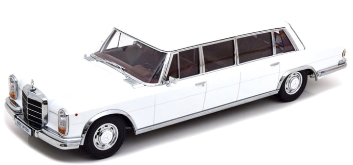 MERCEDES BENZ S-CLASS 600 LWB PULLMAN (W100) 1964 WHITE 1:18