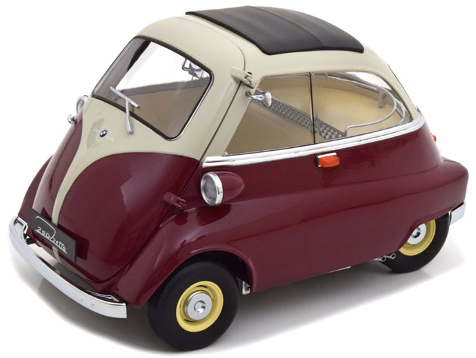 BMW 250 ISETTA 1959 mørk rød/creme 1:12
