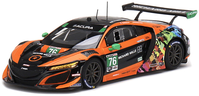 ACURA NSX GT3 EVO TEAM COMPASS RACING N 76 IMSA 2021 M.McMURRY - M.FARNBACHER ORANGE BLACK 1:43