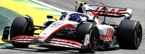HAAS F1 VF-22 TEAM HAAS N 47 BRAZILIAN GP 2022 MICK SCHUMACHER WHITE BLACK RED 1:18
