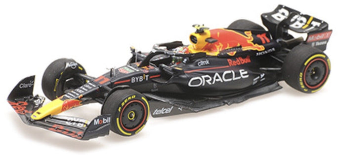 RED BULL F1 RB18 TEAM ORACLE RED BULL RACING N 11 3rd MEXICO GP 2022 SERGIO PEREZ MATT BLUE YELLOW RED 1:43